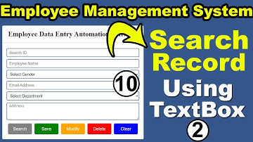 how to search data from database in textbox using PHP MySQL | fetch/search data by id from database