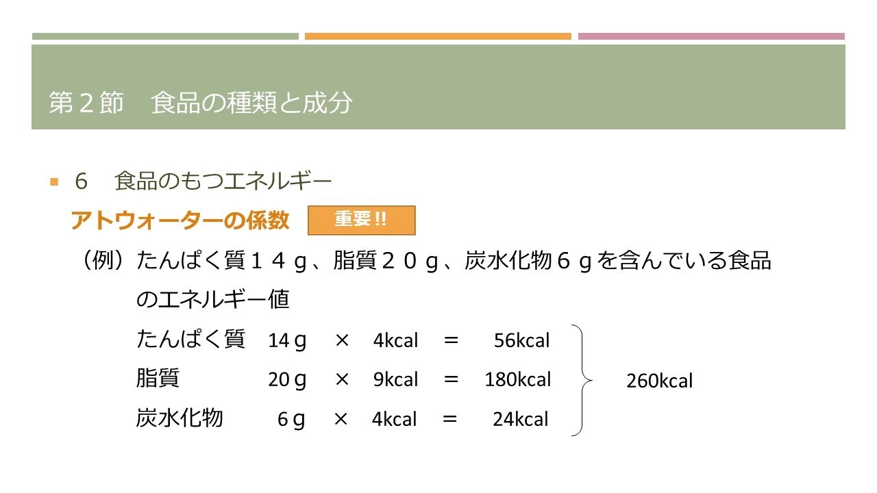 【製菓衛生師国家試験】食品学第1章エネルギー値・判断基準 YouTube 【製菓衛生師国家試験】食品学第1章エネルギー値・判断基準 YouTube