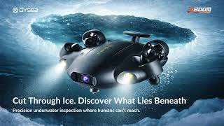Under Ice Drone Inspection  | Cutting Through Ice to Reveal Hidden Underwater Secrets #xboom #qysea
