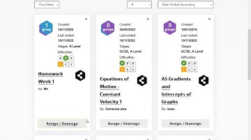 Teachers: How to set assignments
