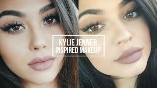 KYLIE JENNER INSPIRED MAKEUP TUTORIAL | Natural Smokey Eye + Classic Kylie Lip | Roxette Arisa