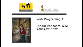 Famous Web Project Task 15 | Java Institute Wealth