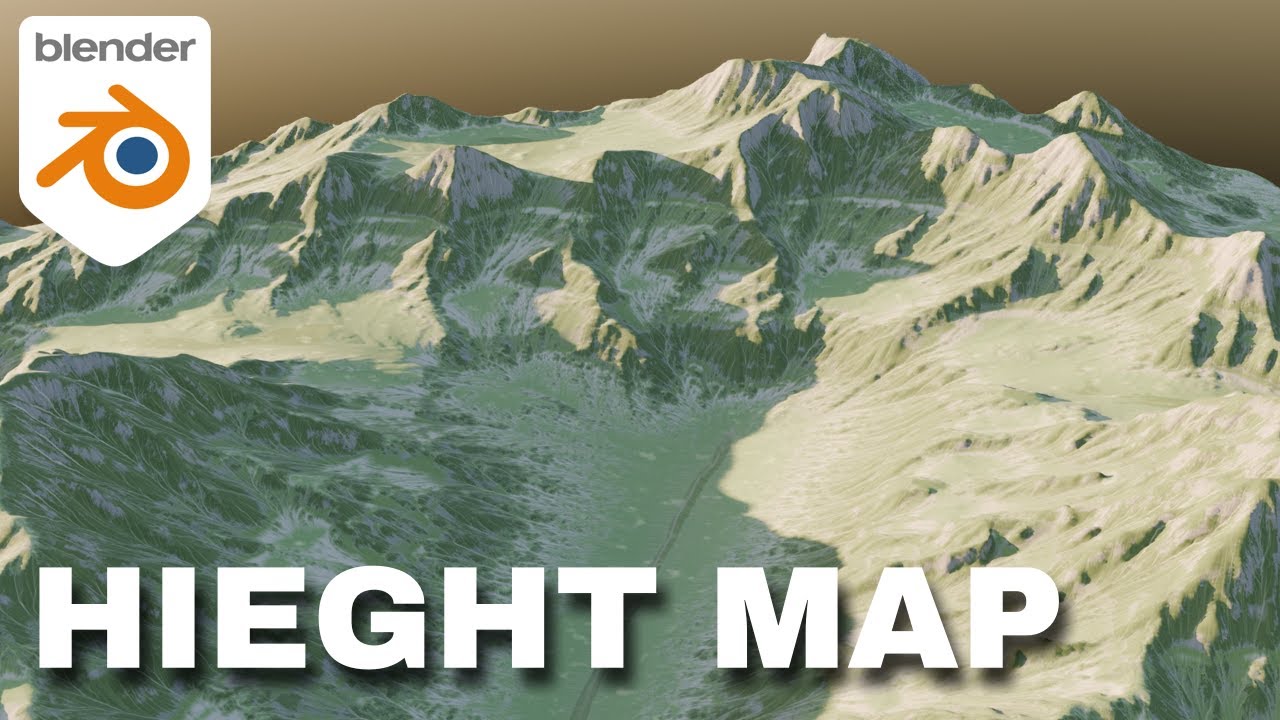 Using Height map in Blender to create landscapes - YouTube