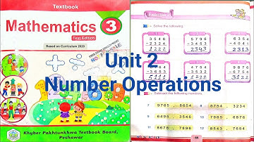 Class 3 Mathematics Unit 2 Number Operations lecture 18 in pashto (kpk book board peshawar)