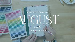 Plan AUGUST with Simplified® by Emily Ley | Mixing + Matching Color Coding Stickers