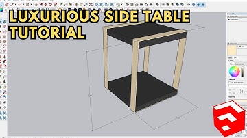 SKETCHUP BEGINNER TUTORIAL HOW TO BOLT A LUXURY SIDE TABLE