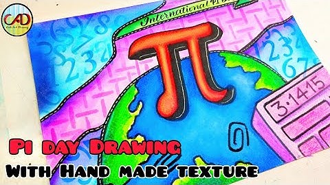 International pi day drawing/International pi day poster/pi day drawing