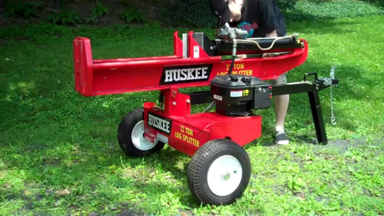 Huskee 22-ton Vertical & Horizontal Gas Log Splitter with 190cc Briggs