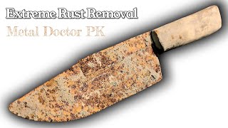 How to Restore a Rusty Blade Knife | Extreme Rust Removal & Transformation 🔥 | Metal Doctor PK