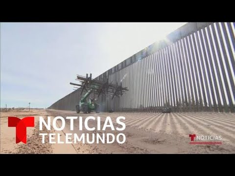 Así luce la construcción del gigante muro fronterizo en Nuevo México | Noticias Telemundo