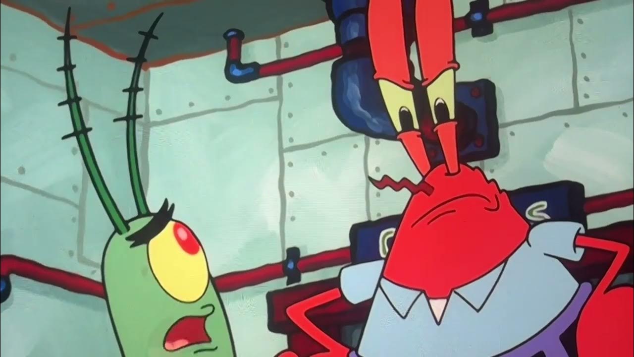 SpongeBob SquarePants Mr. Krabs Enters In The Chum Bucket YouTube