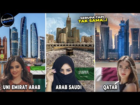 NEGARA PARA SULTAN PENGHASIL MINYAK DUNIA! Inilah Perbedaan Uni Emirat Arab vs Arab Saudi vs Qatar