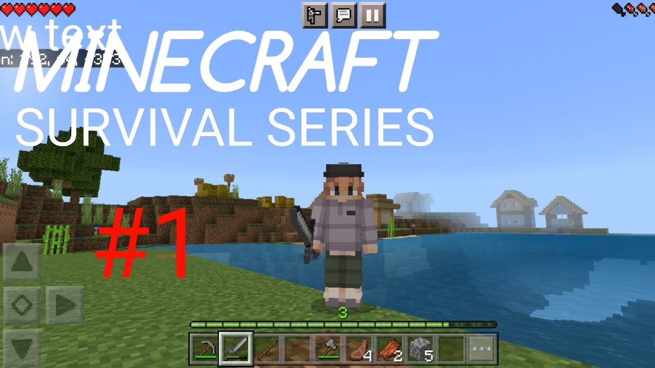 Minecraft my new Survival series i found a village first episode #1 ...