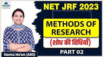 UGC NET JRF 2023 | Methods of Research | NET December Exam 2023 #netjrf #netjrfexam #ugcnet
