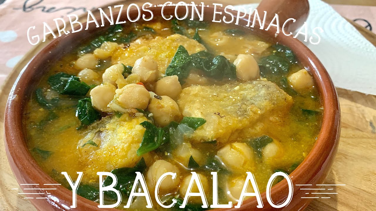 Como se hace los garbanzos con espinacas