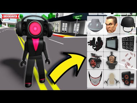 How To Turn Into Skibidi Toilet In Roblox Brookhaven! Id Codes Speakerwoman Ep 60 x 61