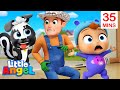 Stinky skunk song  more educational kids songs  nursery rhymes by little angel