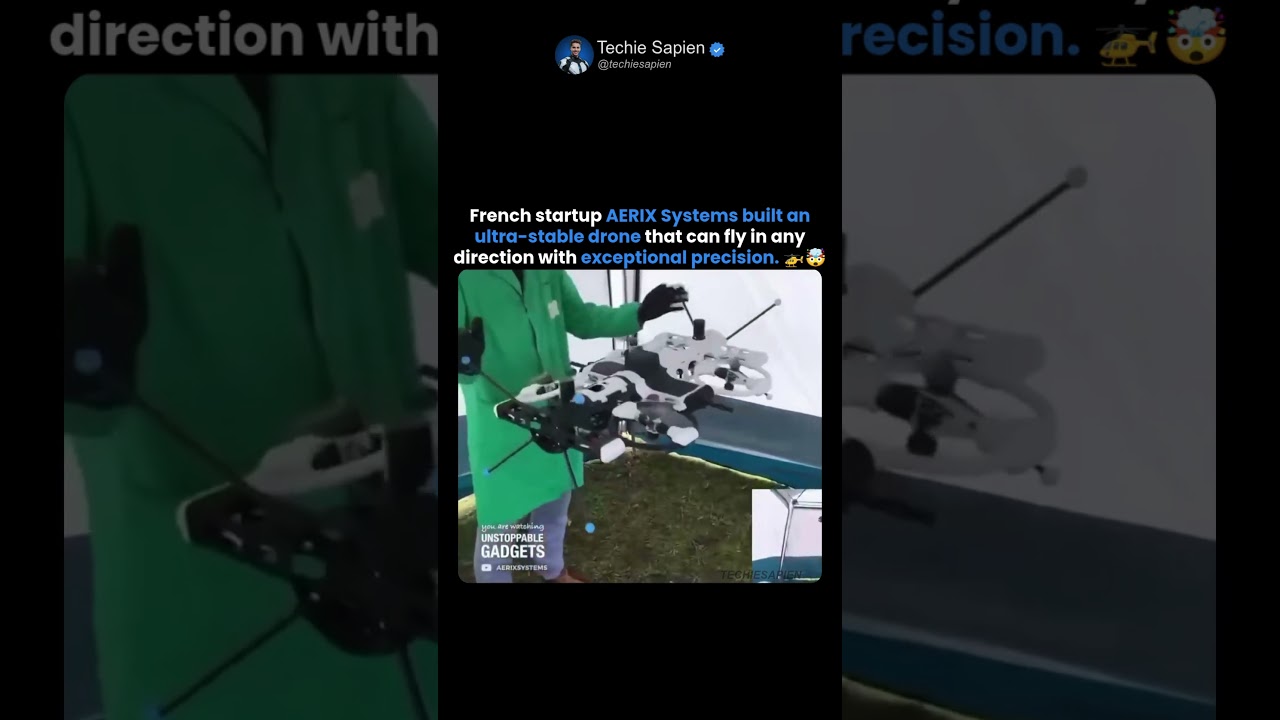 French Engineers Built an Ultra-Stable Omnidirectional Drone That Can Fly in Any Direction 🤯🚁