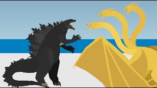 Godzilla VS Monster Zero [Antarctica Battle ](KOTM) | Pivot Animation