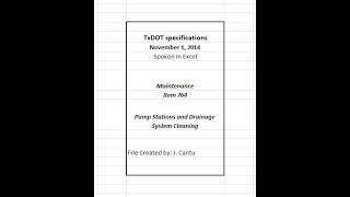 TxDOT Item 764 Pump Stations and Drainage System Cleaning