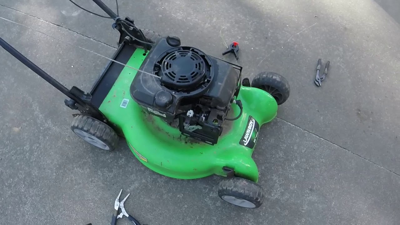 Lawn Boy self propel gets a new carb and blade YouTube