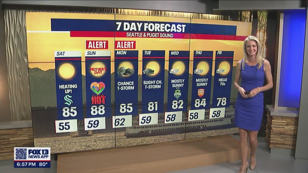Hot next few days ahead! | FOX 13 Seattle - YouTube