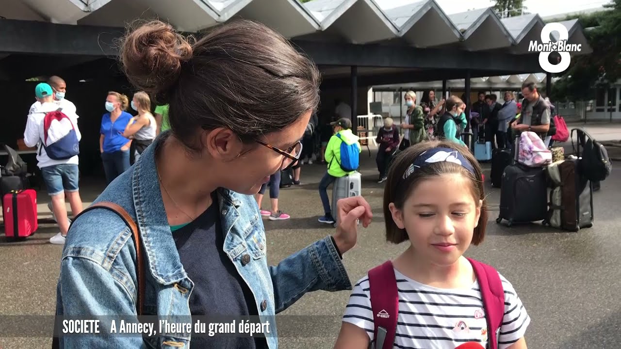 À Annecy, l'heure du grand départ des colonies de vacances