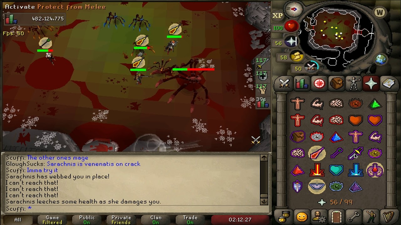 Sarachnis Full kill Right mecanics i think