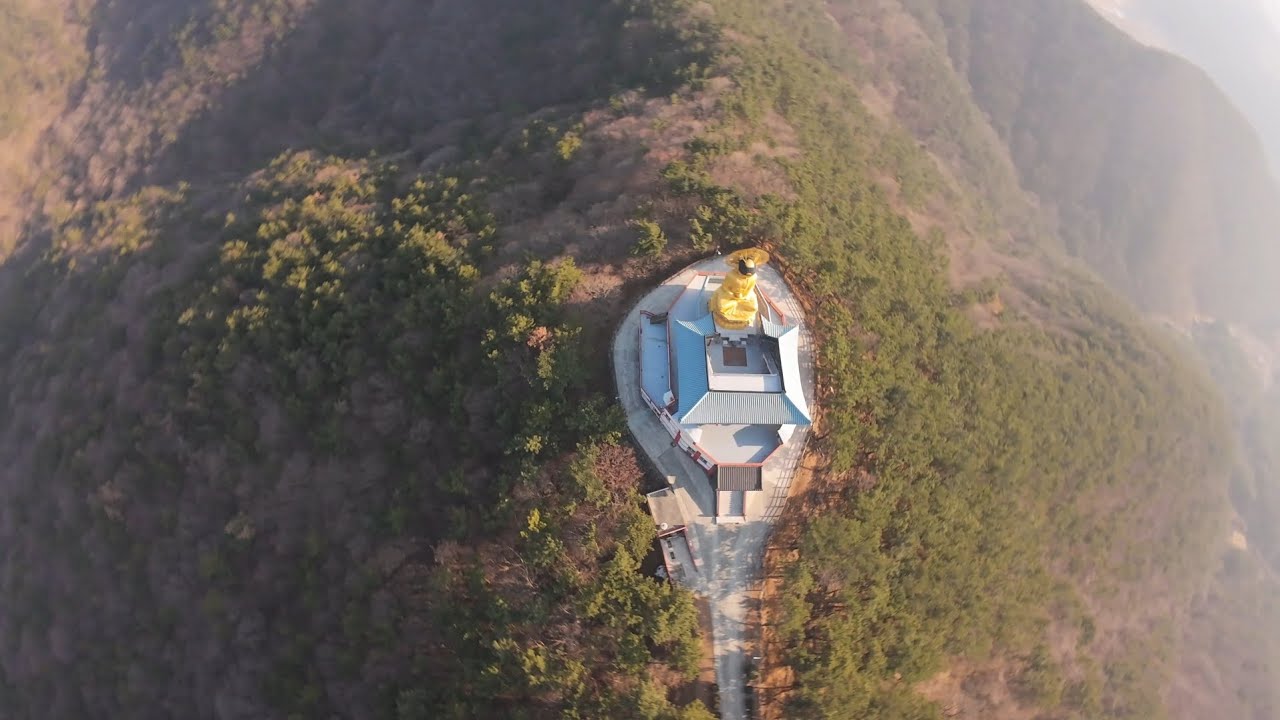 #드론비행, 경남 고성군 보현암 약사여래불과 문수암 겨울풍경, #아바타2 영상