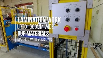 Laminating adhesive tape to customers own material