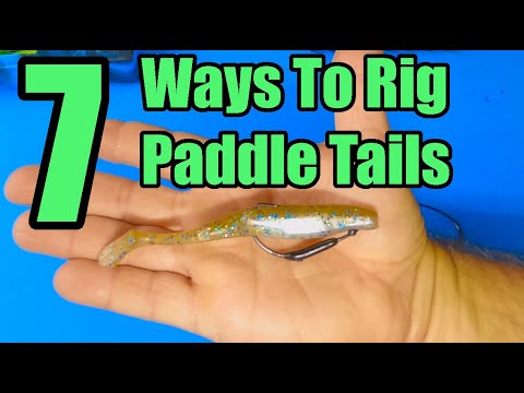 7 Ways To Rig Paddle Tail Soft Plastic Lures For Fishing 