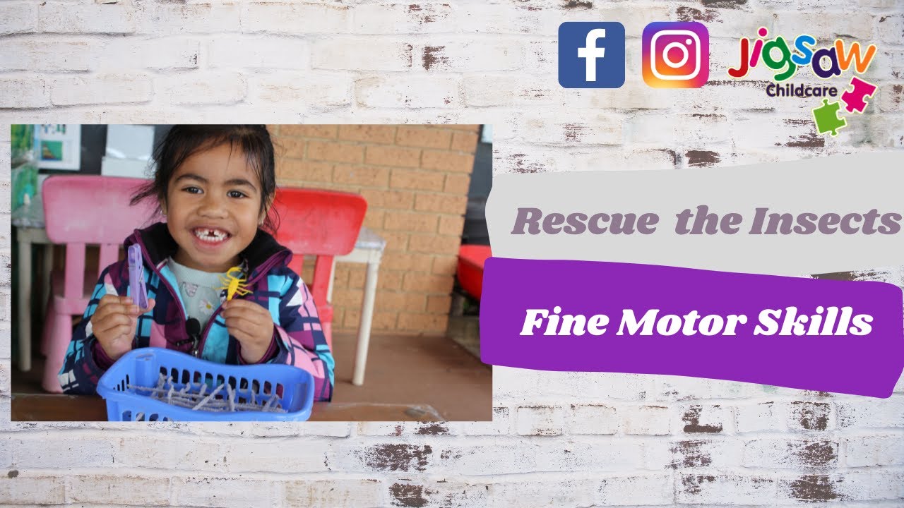 Rescue The Insects | Fine Motor Skill Activity | Jigsaw Childcare Online Learning
