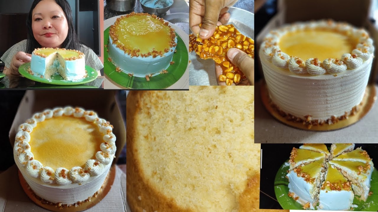 Butterscotch cake order mantaia una tarie chasrangjok#Butterscotch crunch taria#Butterscotch recipe