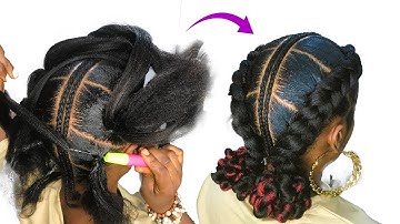Can’t Stitch And Feed-in Braid? Try this easy feed in method