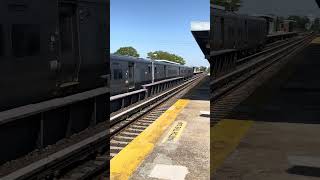 MTA LIRR M7 passing through Floral Park heading to Penn Station