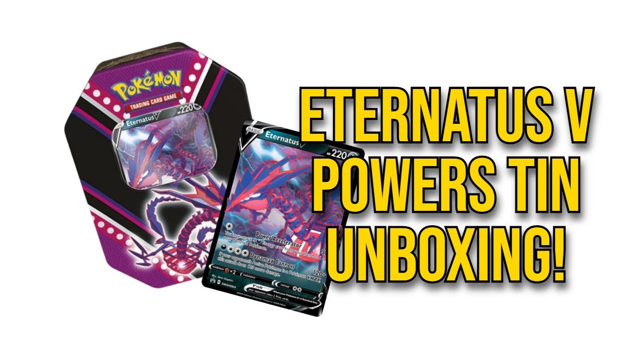 Pokmon Eternatus V Powers Tin Unboxing!