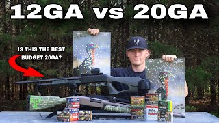 12Ga vs 20GA | PATTERN TEST | Lead vs TSS | Steven’s 320 Turkey Gun BEST Budget Shotgun?
