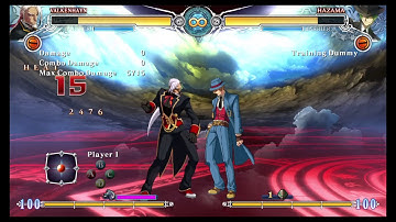 BBCF Hazama Command Throw Routes + Hotenjin combos