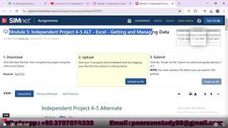 Module 5 Independent Project 4-5 ALT Excel Getting and Managing Data | Independent Project 4-5 ALT