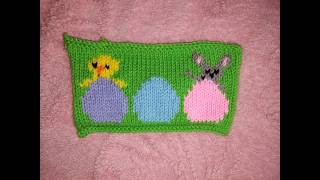 Knitting Easter Eggs, Chick, and Bunny