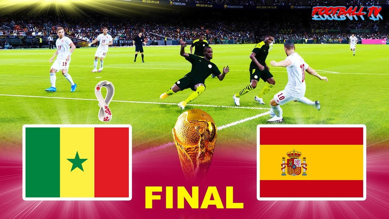 SENEGAL vs SPAIN – Final FIFA World Cup 2022 – Full Match All Goals – eFootball PES 2021 Gameplay
