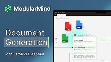 Document Generation | ModularMind Essentials