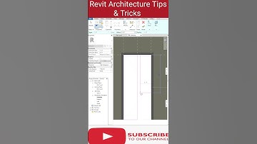 Revit Architecture Tips & Tricks | How To Create Door Family Part-1 #family #template #shorts