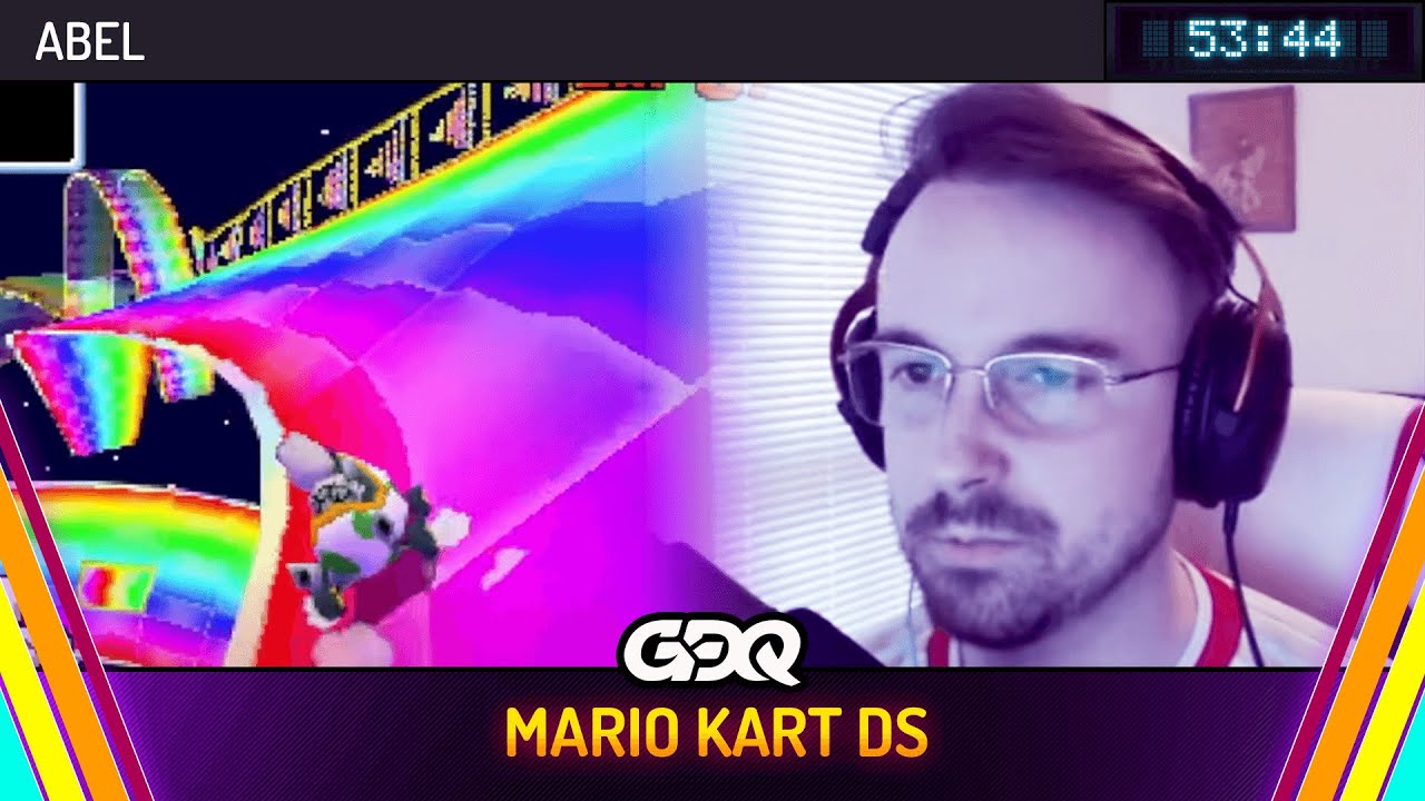 Mario Kart DS by Abel in 53:44 - Summer Games Done Quick 2024