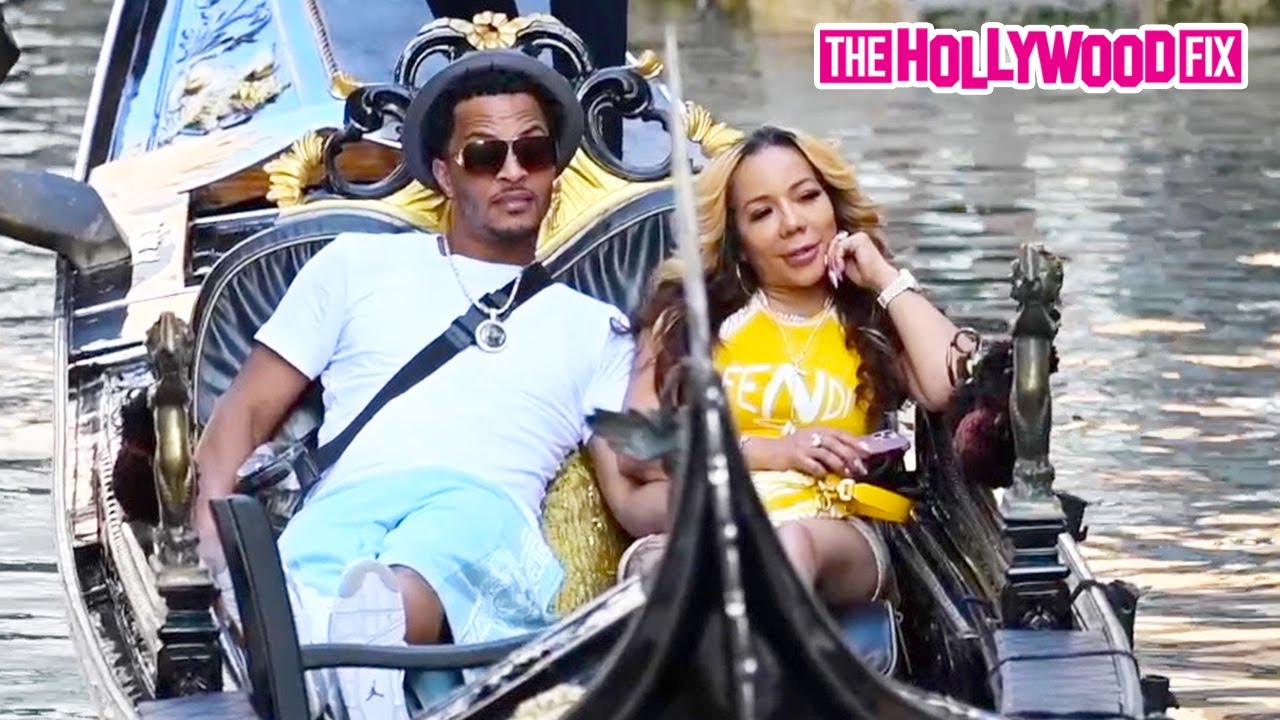 T.I. & Tiny Harris Brush Off Recent Drama With A Romantic Boat Ride Down The Grand Canal In Italy