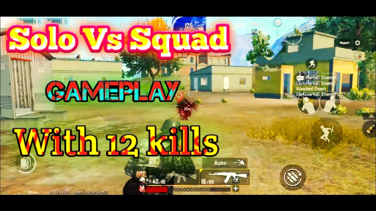 PUBG Mobile Lite Solo Vs Squad GamePlay 12Kill with #ChickenDiner - YouTube