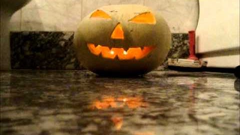 Frightening exploding pumpkin