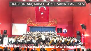 BİZ ATATÜRK GENÇLERİYİZ TRABZON AKÇAABAT GÜZEL SANATLAR LİSESİ