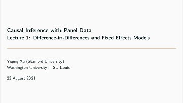 Causal Inference w/ Panel Data (Lec1a): Motivation & DiD