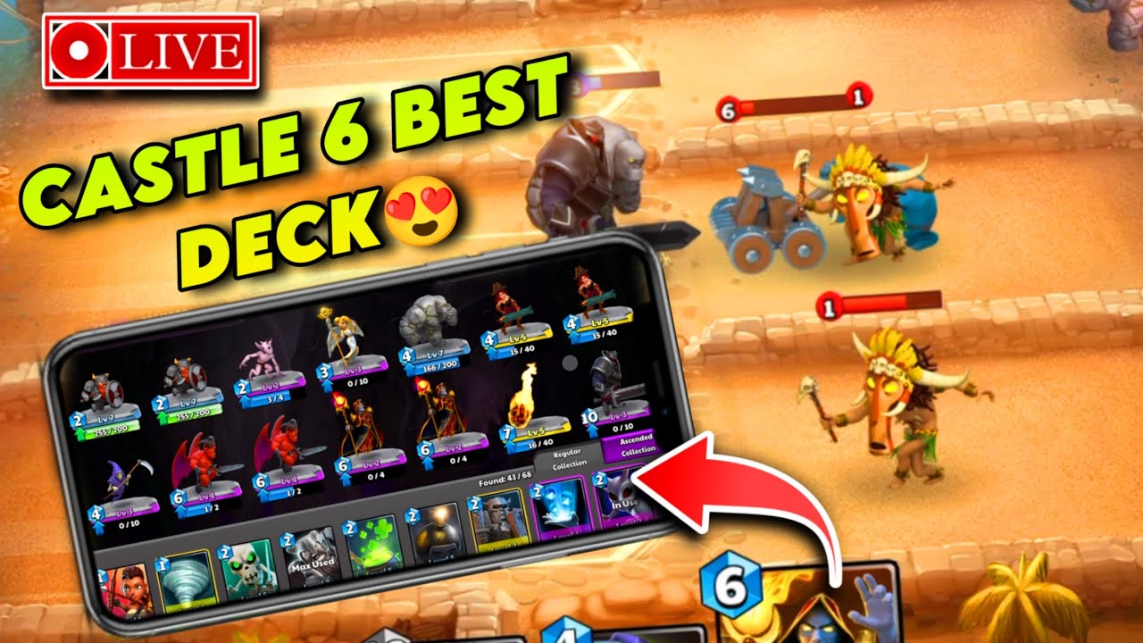 Castle Crush | Castle 6 Best Deck Live Gameplay | Castle Crush Castle 5, Castle 6, Castle 7 Deck